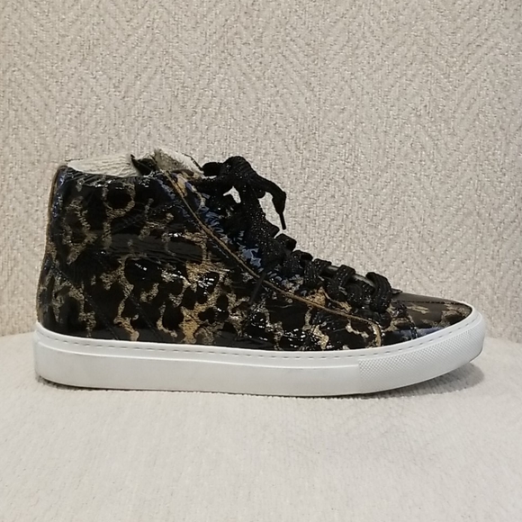 P448 leopard high top sneakers - Picture 1 of 4